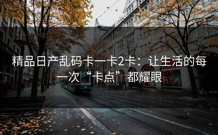 精品日产乱码卡一卡2卡：让生活的每一次“卡点”都耀眼