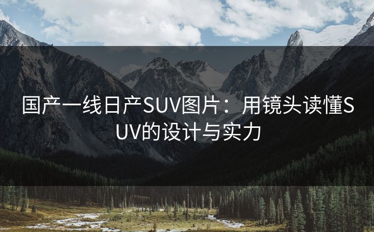 国产一线日产SUV图片：用镜头读懂SUV的设计与实力